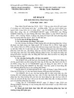 Kế hoạch đổi mới PPDH năm học 2010 2011