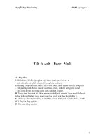 Bài 2 : Axit-Bazơ-Muối