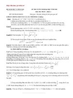 KỲ THI TUYỂN SINH ĐẠI HỌC NĂM 2010 Môn Thi: TOÁN – Khối A de3 