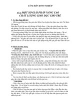 SKKN : Nâng cai chất lượng GD trẻ