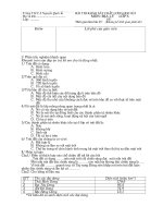 Đề KSCL kì I trường  THCS Lê Lợi