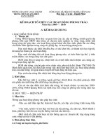 Kế hoạch hoạt động phong trào