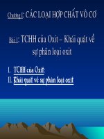 Tíng chất hóa học của oxit