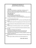 Kế hoạch tháng 9 Đội