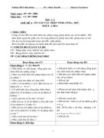 Giáo án tự chọn toán 6 bản đẹp nhất đầy đủ nhất năm học 2008-2009