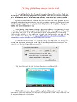 Dễ dàng ghi lại hoạt động trên màn hình