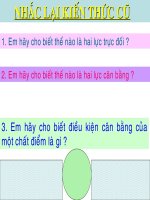 ĐIỀU KIỆN CB CỦA VẬT CHỊU TD 2 LỰC