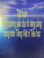 Tài liệu tập huấn GDKNS