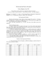 Đề IPHO(vật lí quốc tế) 1981-1