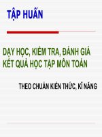 CHUAN KIEN THUC KI NANG TOAN 2009