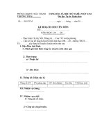 Kế hoạch chuyên môn năm, tháng, tuần