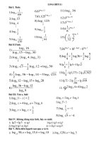 bai tap logarit