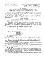 Báo cáo Đại hội Công Đoàn