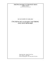 Ung dung suy luan qui nap trong giai Toan