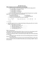 bài kiểm tra kiến thwcs số 1