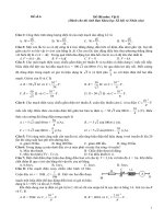 Đề thi môn: Vật lí (Dành cho thí sinh Ban Khoa học Xã hội và Nhân văn)