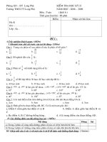 Đề thi HKII môn toán 6