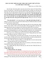 Báo cáo dạy học theo chuẩn kiến thức kĩ năng ở tiểu học