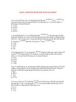 Áp dụng định luật bảo toàn e để giải bài tập