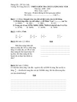 Đề khảo sát chất lượng đầu năm Môn Toán lớp 5