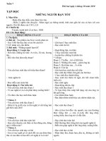 GIÁO ÁN LỚP 5 TUẦN 7 CHUẨN