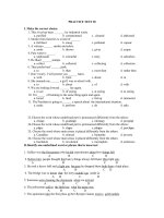 Đề kiểm tra tiếng anh lớp 12, đề số 38