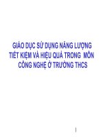 CÔNG NGHỆ NĂNG LƯỢNG