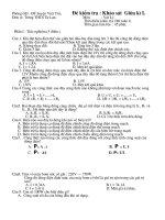 Đề khảo sát giữa kỳ cuối kỳ - Lý 9.