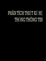 Phân tích thiết kế hệ thống- Chương 1