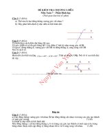 Đề-Đáp án: KT hình 7 chương 1 (D1)