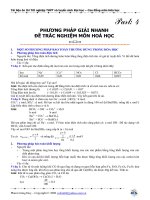 Phương pháp giải nhanh part 4