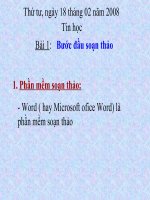 bước đầu soạn thảo