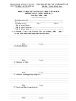 Phiếu đánh giá CB-VC gián tiếp cuối năm