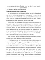 THỰC TRẠNG HIỆU QUẢ SỬ  DỤNG TSCĐ TẠI CÔNG TY CAO SU SAO VÀNG HÀ NỘI