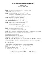 De thi huyen Trieu Son 2008-2009