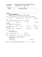 kiểm tra chương 1 đại 9