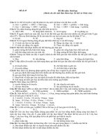 ĐỀ THI THỬ ĐẠI HỌC CAO ĐẲNG MÔN SINH HỌC ĐỀ SỐ 47 