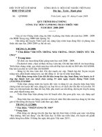 Quy trình hoạt động Đội huyện Vĩnh Linh năm học 2008 - 2009