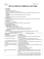 Tiết 29,30 Ôn tập VH Tr.đại- N.văn 11 Chuẩn KN,KT