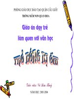 Chuyện Thỏ bông bị ốm