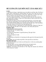 Đề cương ôn tập NV 8 -HKI