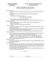 Đề thi & đáp án HSG tỉnh 07 - 08 bảng B