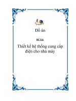 ĐỒ án cung cấp điện