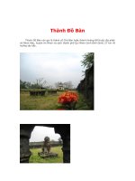 THÀNH ĐỒ BÀN - KINH ĐÔ CUỐI CÙNG VƯƠNG QUỐC CHĂMPA