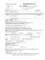 thi lại Toán 8