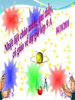 Tiet 12. Mot so he thuc ve canh va goc tg vuong