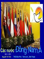 Tiết 6 Bài 5 Các nước Đông Nam Á