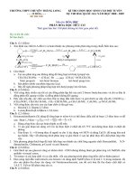 Đề thi thử vòng 2 HC cấp tỉnh