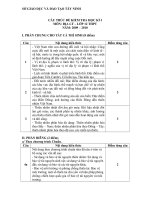 Cấu trúc đề KT Địa 12 THPT