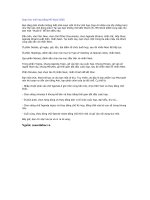 Soạn thư mời bằng wword 2000